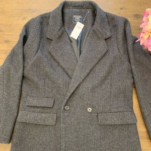 Abercrombie & Fitch Wool Blend Dad Blazer Coat NWT size xl
